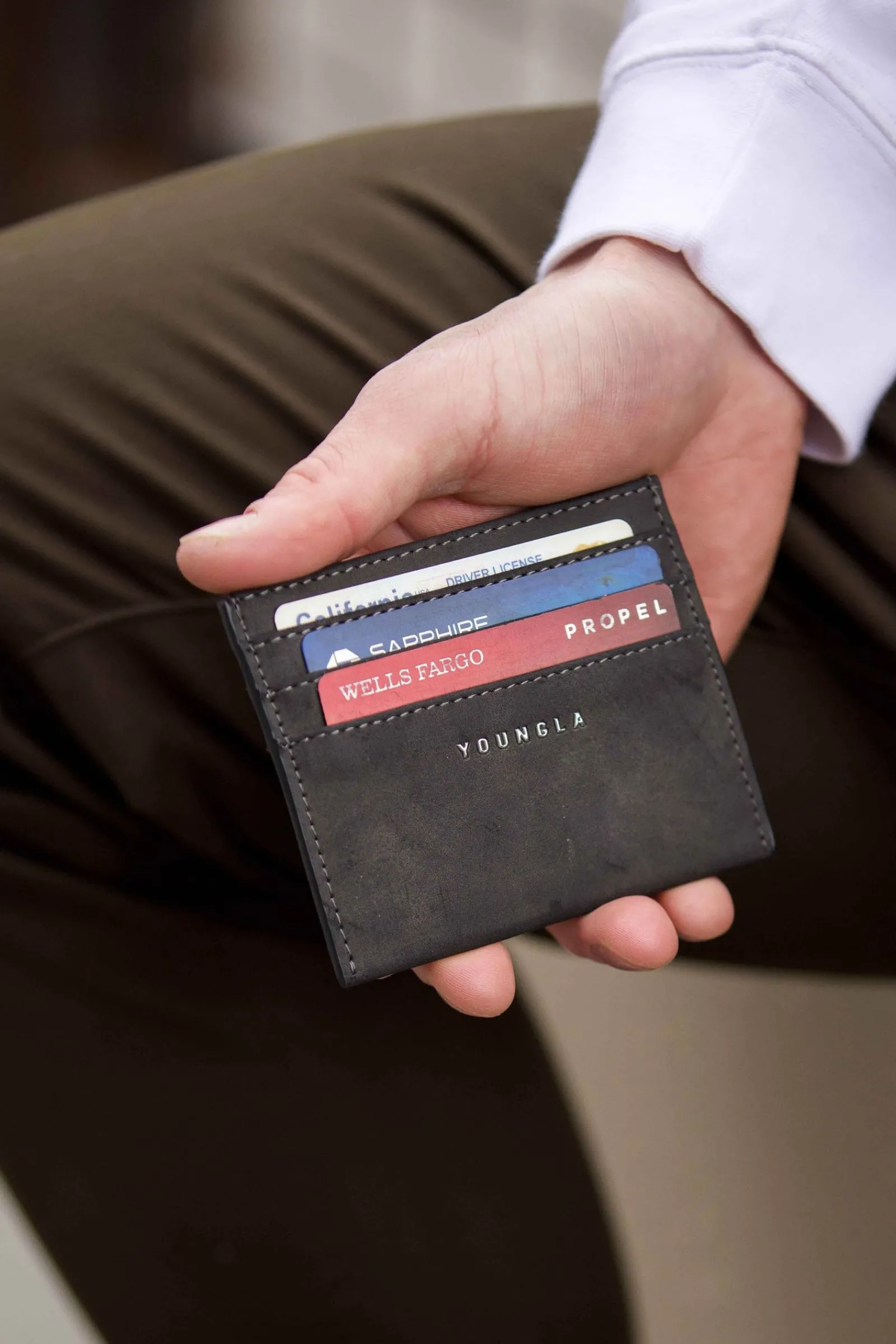 Accessories<Youngla 725 Executive Card Holder Black|Brown|Dark Grey|Olive