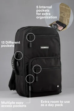 Accessories<Youngla 730 Expedition Backpacks Black|Tan|Red