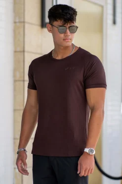 Shirts<Youngla 422 Fitted Delt Tee Black|Brown|Heather Grey|Nardo Grey