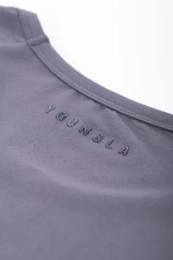 Shirts<Youngla 422 Fitted Delt Tee Black|Brown|Heather Grey|Nardo Grey