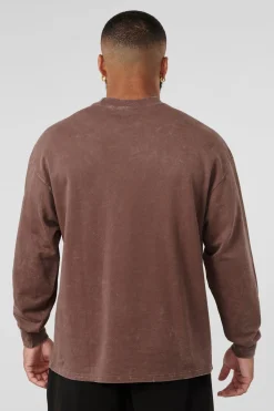 Shirts<Youngla 804 For All The Dogs Longsleeves Black Wash|Brown Wash|Deep Teal Wash|Grey Wash