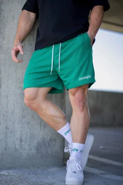 Shorts<Youngla 134 Game-Time Shorts & Socks Set Black|Carolina Blue|Chocolate|Foliage Green