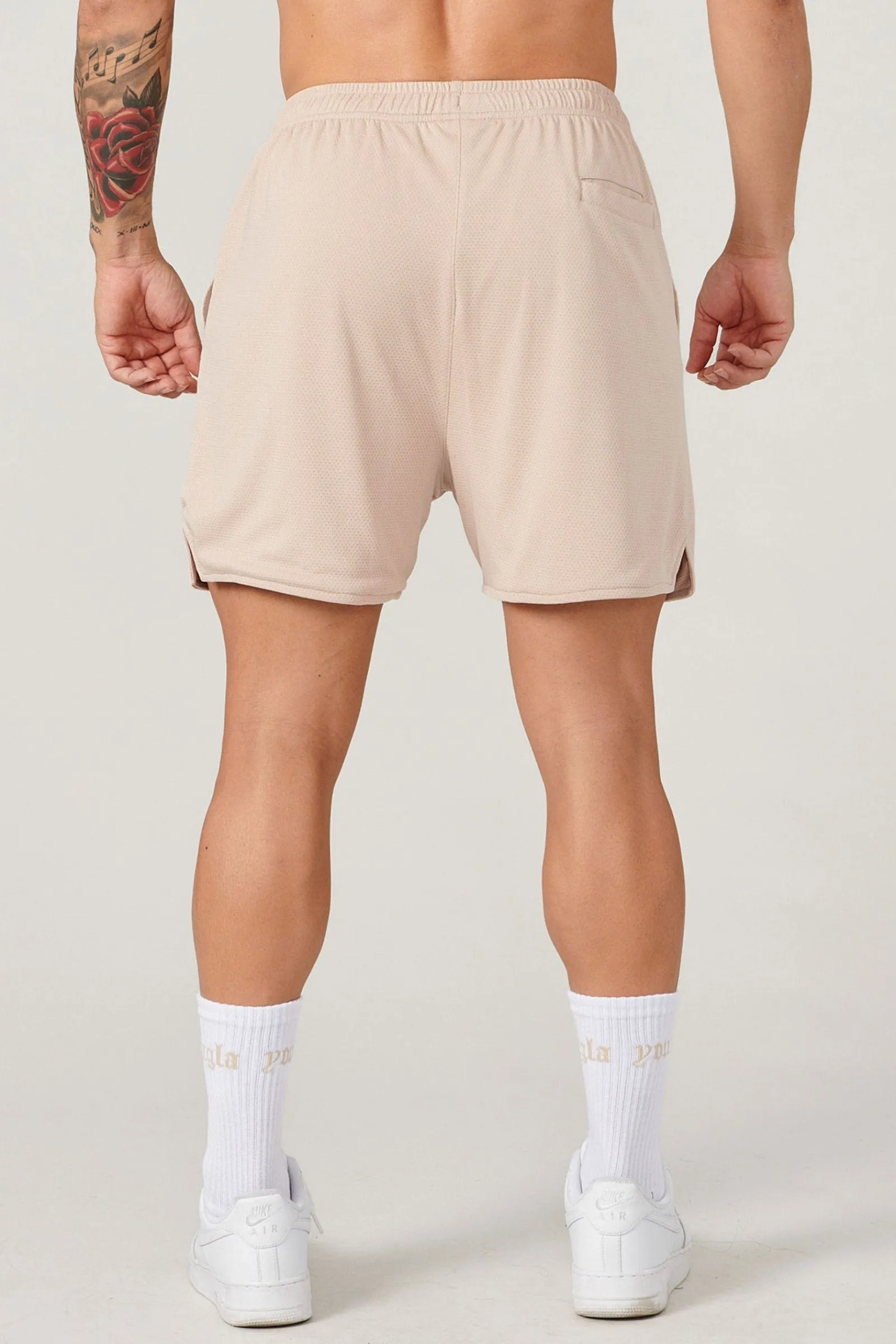 Shorts<Youngla 134 Game-Time Shorts & Socks Set Black|Carolina Blue|Chocolate|Foliage Green