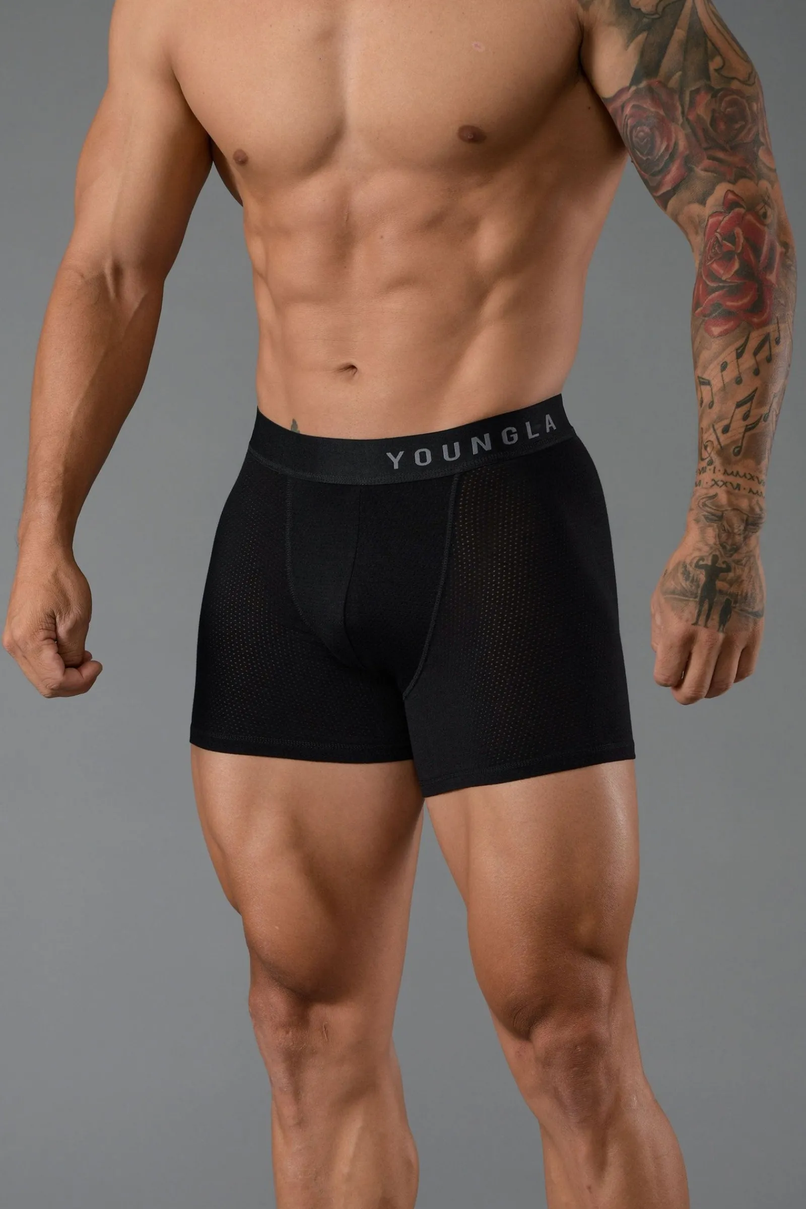 Accessories<Youngla 703 Goat Briefs 3 Pack Multicolor|All Black