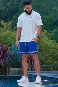 Shorts<Youngla 116 Hieroglyphic Knitted Shorts Black|Burgundy|Navy|Off-White