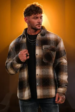 Outerwear<Youngla 556 High Profile Flannel Jacket Black|Brown|Kashmir Blue|Rusty Orange