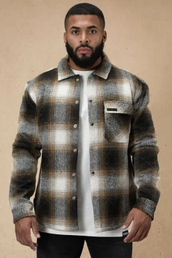 Outerwear<Youngla 556 High Profile Flannel Jacket Black|Brown|Kashmir Blue|Rusty Orange
