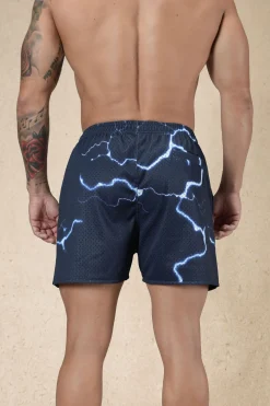 Shorts<Youngla 135 House Party Shorts Midnight Lightning|Japanese Sunrise|Spring Scenery|Blue Ink