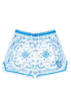 Shorts<Youngla 132 Infamous Bandana Shorts Black|Blue|Burgundy|Chocolate
