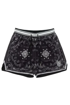 Shorts<Youngla 132 Infamous Bandana Shorts Black|Blue|Burgundy|Chocolate