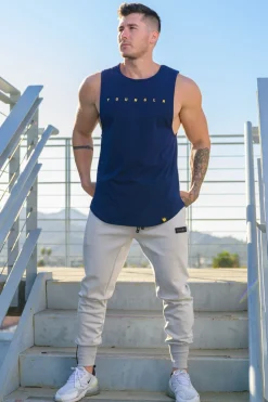 Tanks<Youngla 332 Infinity Muscle Tanks Black|Forest Green|Light Grey|Navy