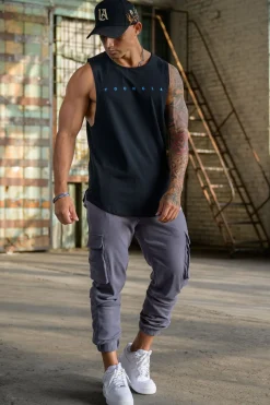 Tanks<Youngla 332 Infinity Muscle Tanks Black|Forest Green|Light Grey|Navy