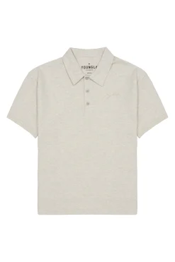 Shirts<Youngla 412 Jacked Polo Tees Black|Heather Grey|Heather Oatmeal|Ponderosa Pine