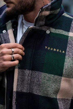 Outerwear<Youngla 563 Kingpin Jackets Black|Green|Off-White|Red