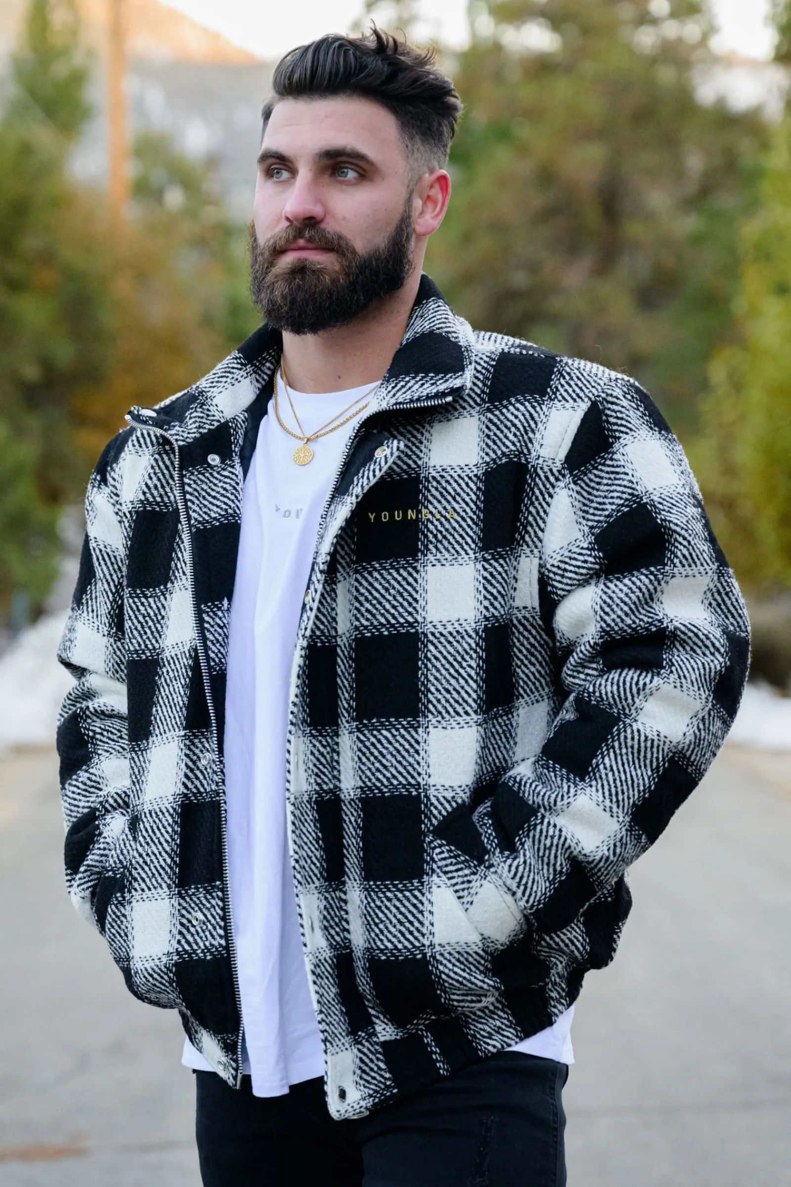 Outerwear<Youngla 563 Kingpin Jackets Black|Green|Off-White|Red