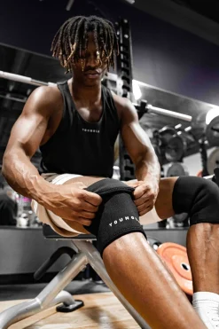Accessories<Youngla 914 Knee Sleeves Black|Tan
