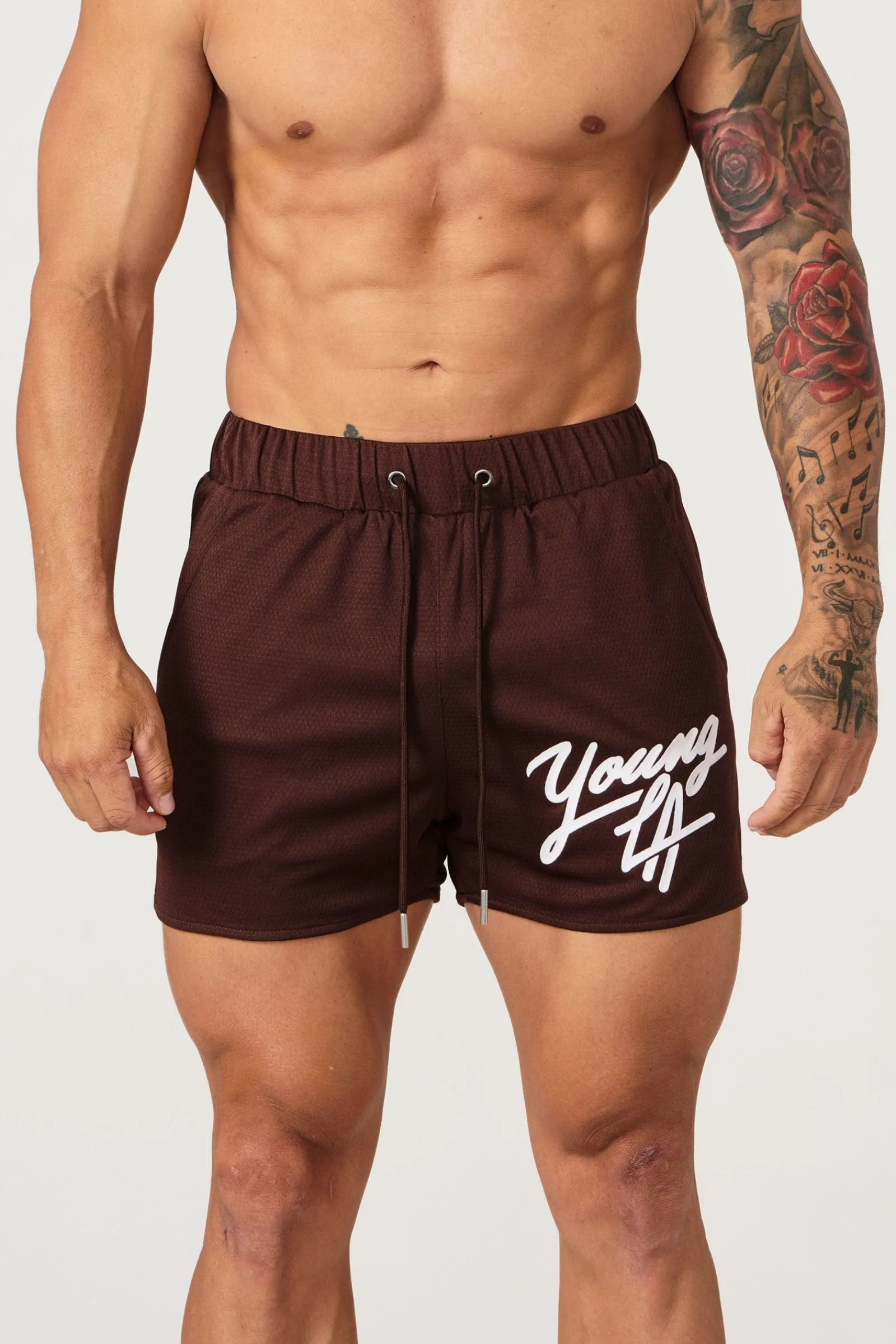 Shorts<Youngla 104 Legacy Shorts Black|Brown|Carolina Blue|Deep Purple