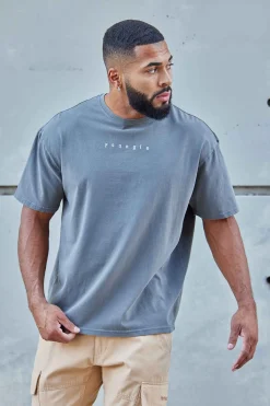 Shirts<Youngla 481 Letter Tees Black|Brown|White|Gunmetal
