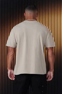 Shirts<Youngla 481 Letter Tees Black|Brown|White|Gunmetal