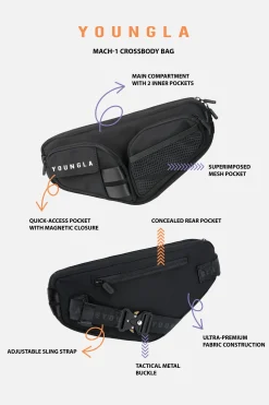 Accessories<Youngla 750 Mach 1 Cross Body Bags Black|Off-White