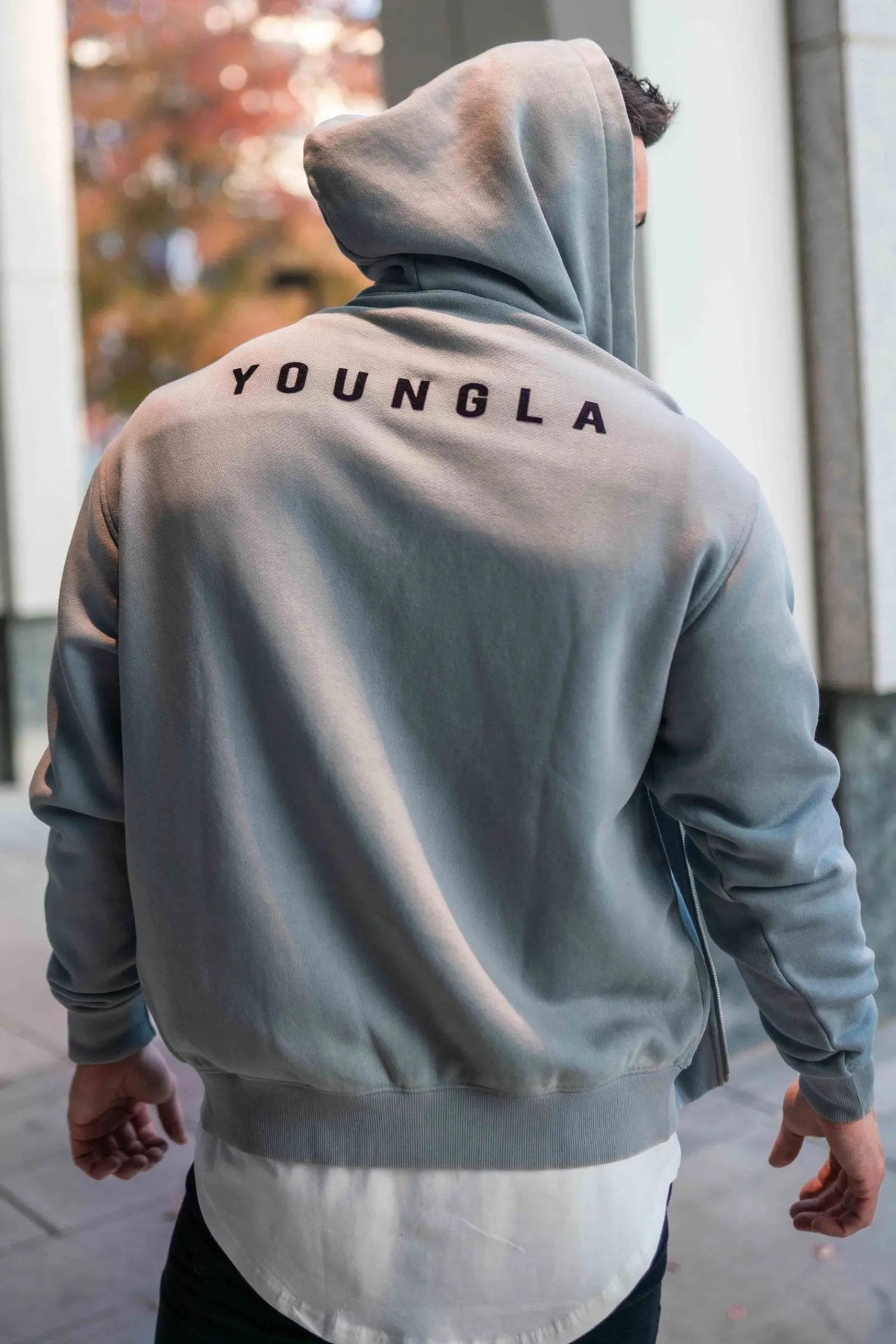 Outerwear<Youngla 515 Monarch Zip-Up Hoodie Black Wash|Bone Wash|Forest Green Wash|Navy Wash