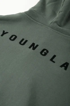 Outerwear<Youngla 515 Monarch Zip-Up Hoodie Black Wash|Bone Wash|Forest Green Wash|Navy Wash