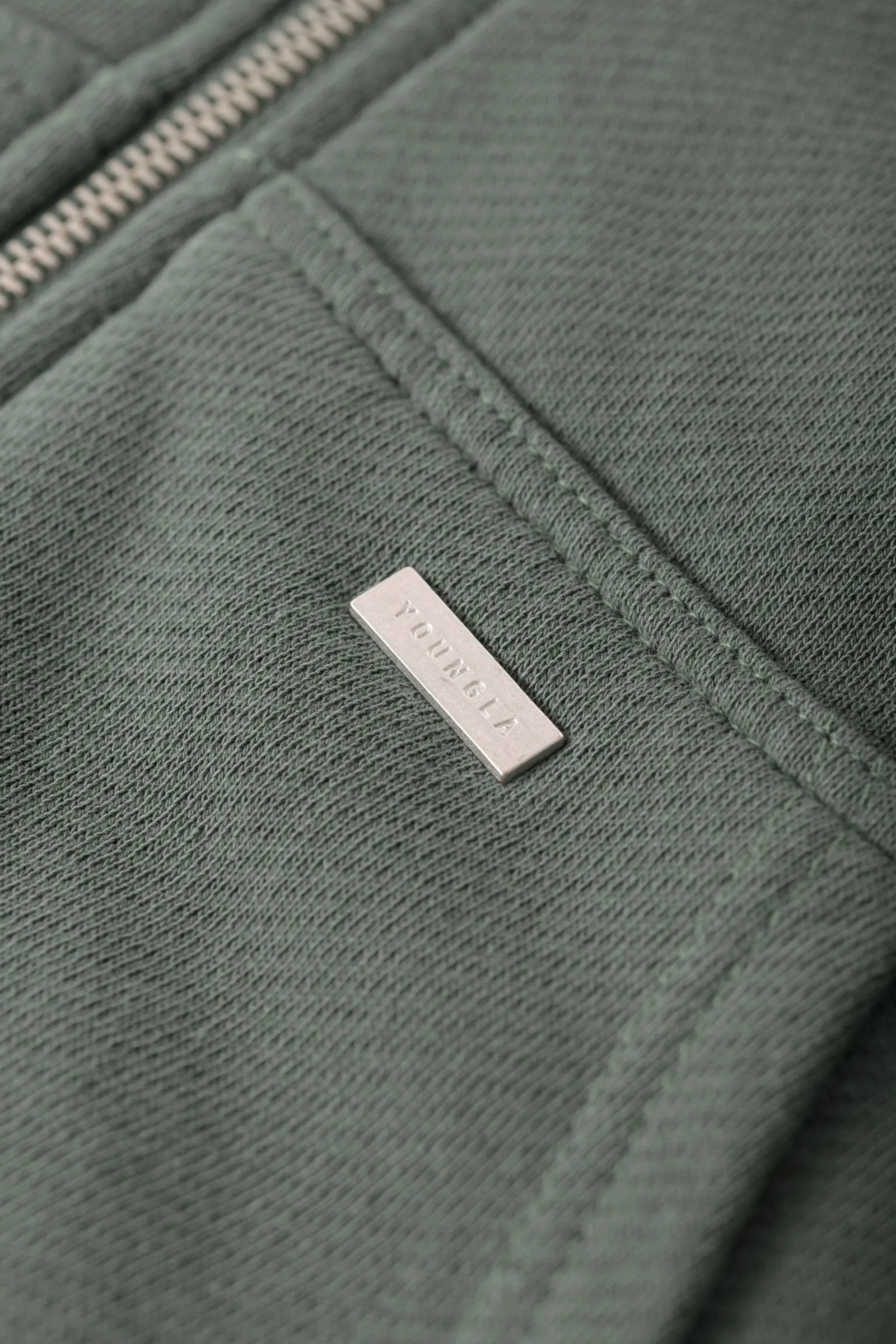 Outerwear<Youngla 515 Monarch Zip-Up Hoodie Black Wash|Bone Wash|Forest Green Wash|Navy Wash