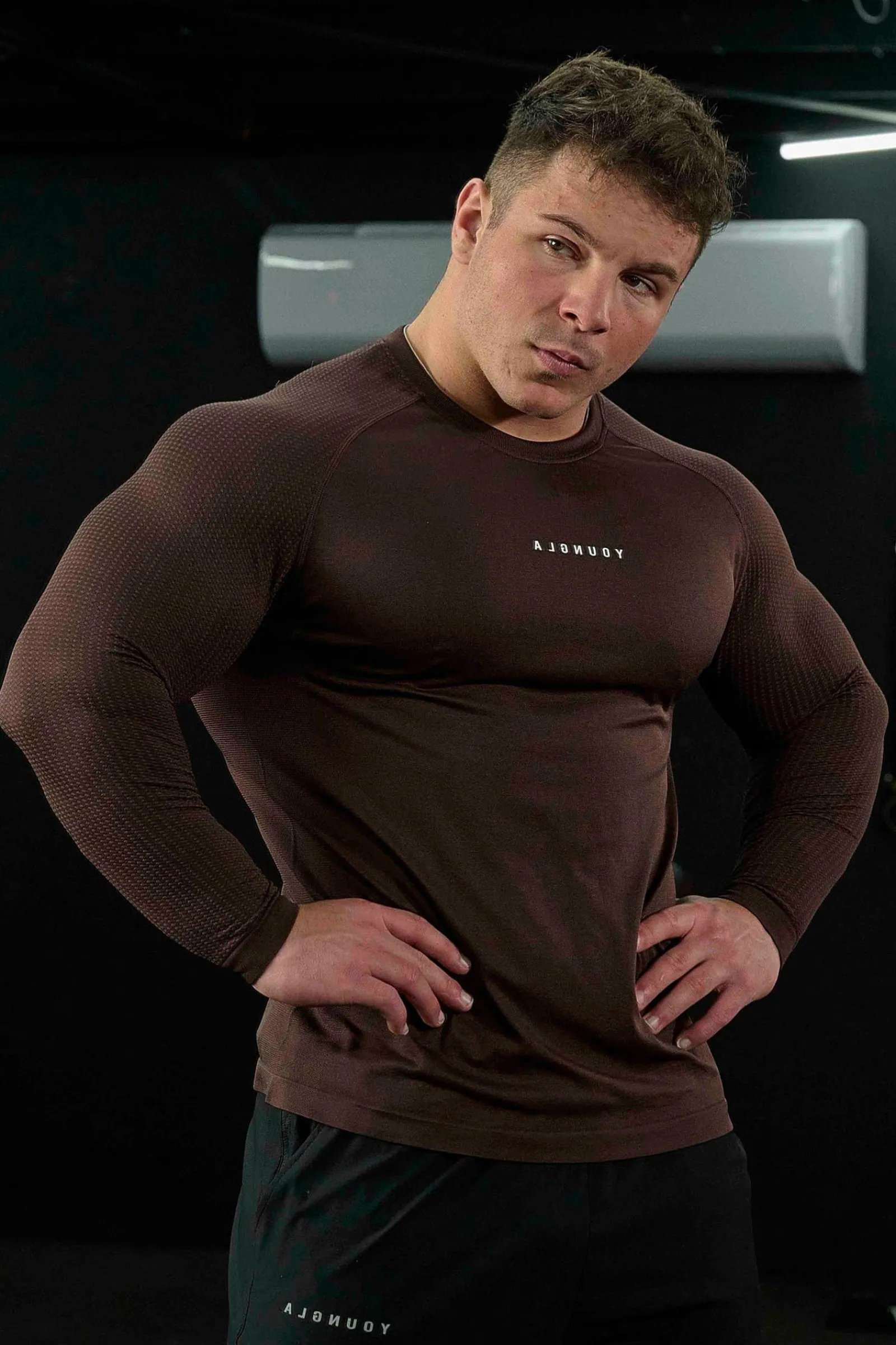 Shirts<Youngla 823 New Gen Compression Longsleeves Beacon Blue|Black|Chocolate Plum|Dark Purple