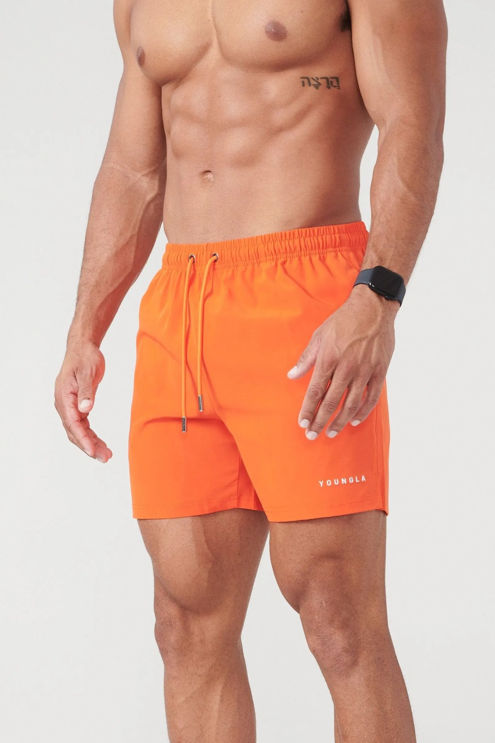 Shorts<Youngla 140 Night Swim Shorts Colors 23' Coffee|Light Grey|Navy|Olive