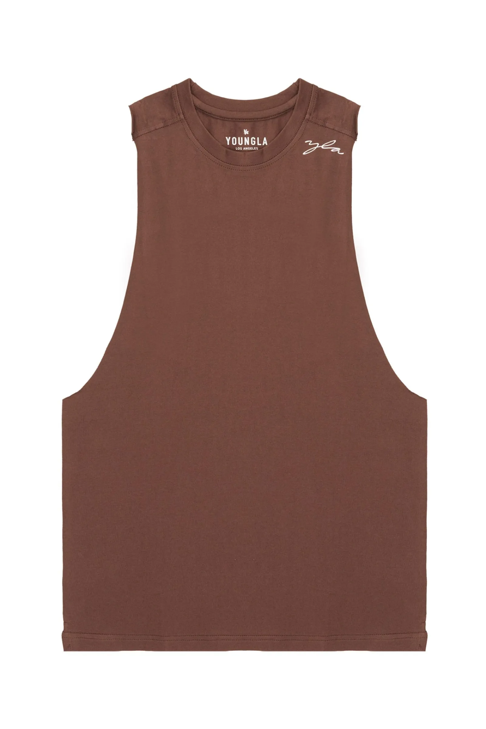 Tanks<Youngla 338 Offset Delt Tanks Black|Brown|Deep Burgundy|Light Grey