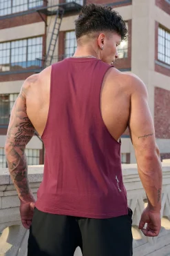Tanks<Youngla 338 Offset Delt Tanks Black|Brown|Deep Burgundy|Light Grey