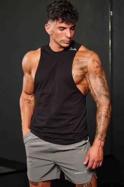 Tanks<Youngla 338 Offset Delt Tanks Black|Brown|Deep Burgundy|Light Grey