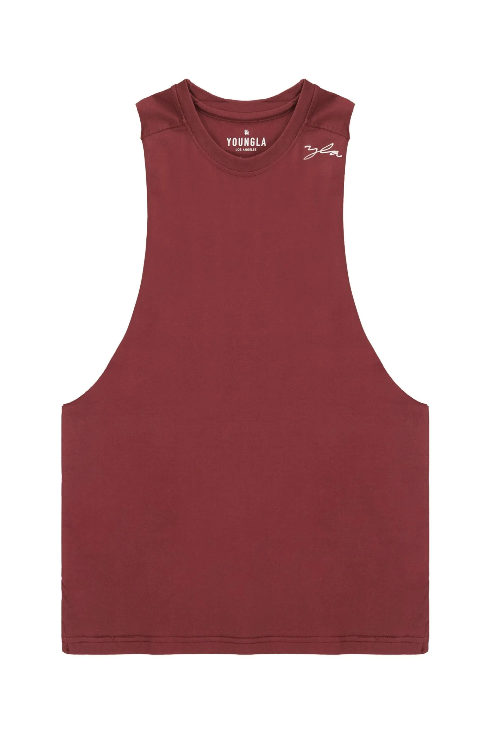 Tanks<Youngla 338 Offset Delt Tanks Black|Brown|Deep Burgundy|Light Grey