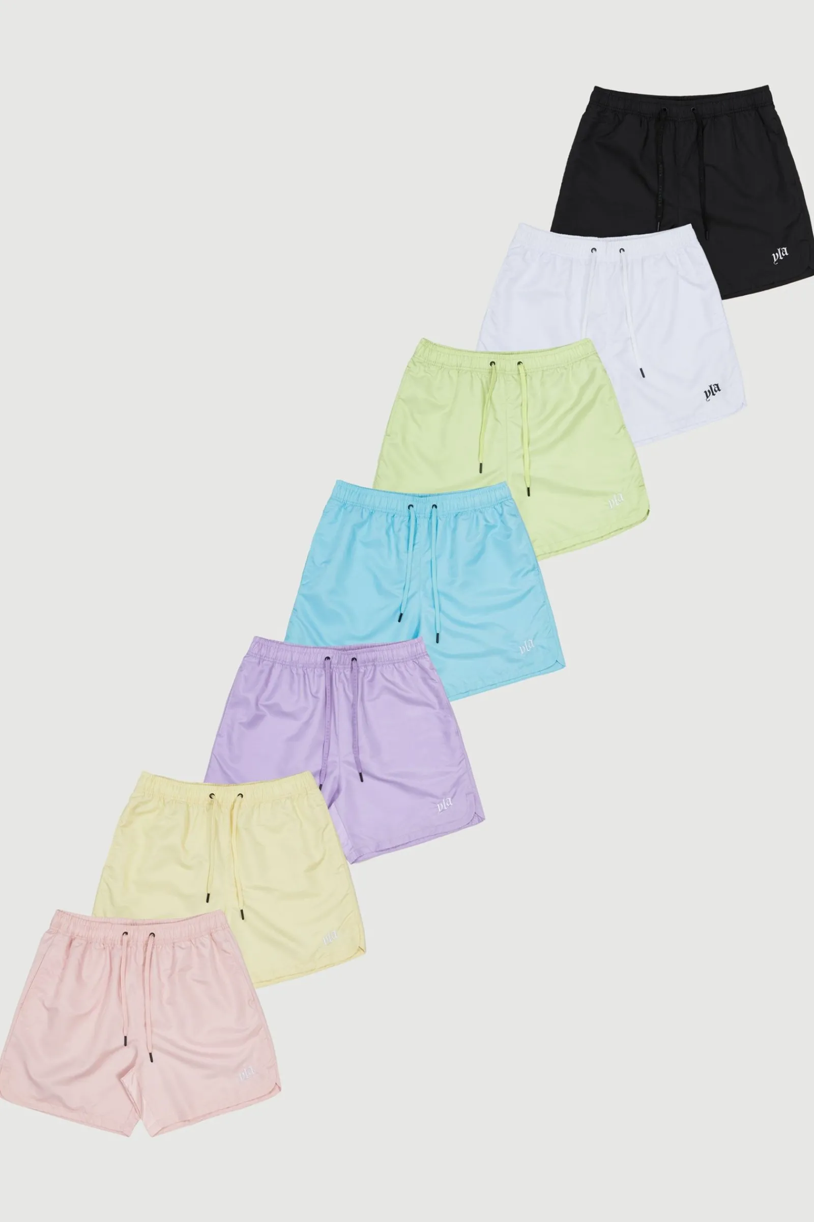 Shorts<Youngla 123 Pastel Flow Shorts Black|Pastel Blue|Pastel Green|Pastel Pink