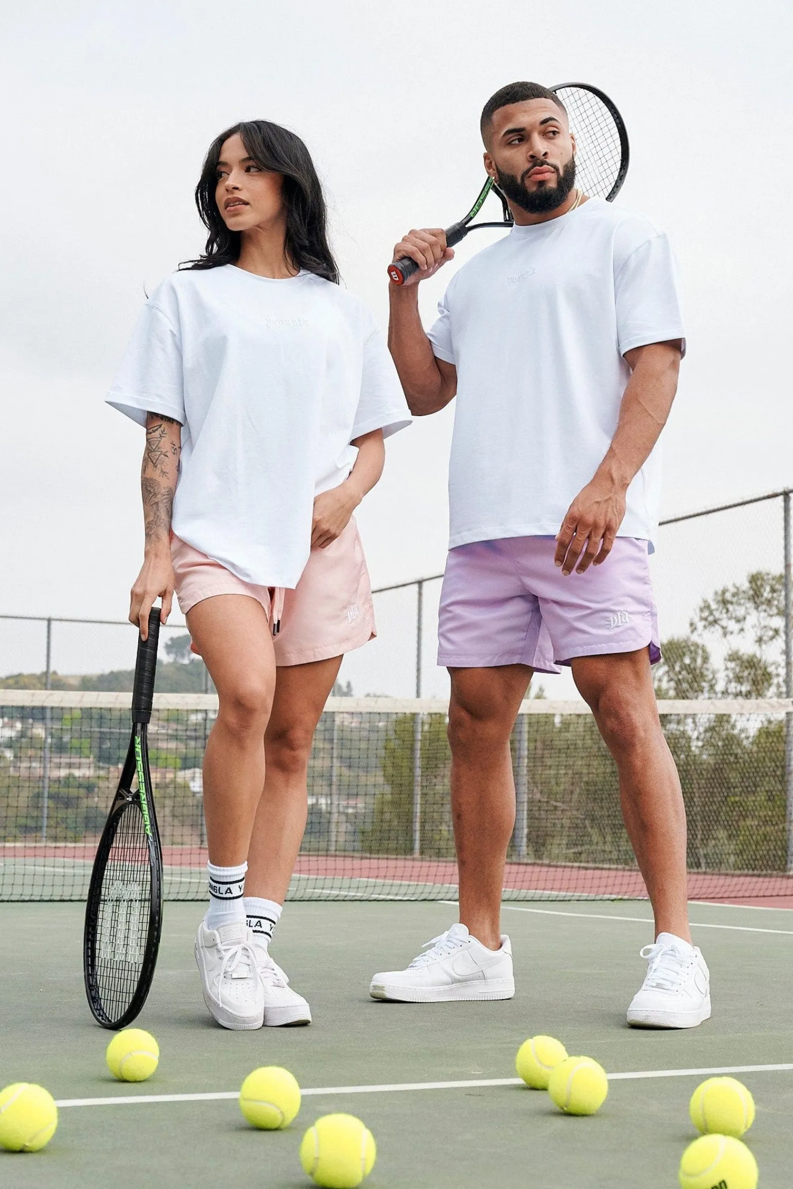 Shorts<Youngla 123 Pastel Flow Shorts Black|Pastel Blue|Pastel Green|Pastel Pink