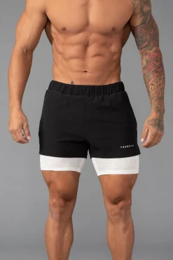 Shorts<Youngla 144 Peak Velocity Compression Shorts Black|Forest Green|Navy|Off-White