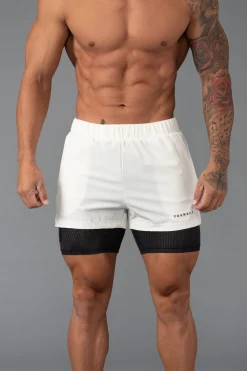 Shorts<Youngla 144 Peak Velocity Compression Shorts Black|Forest Green|Navy|Off-White