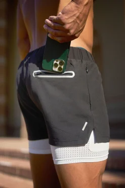 Shorts<Youngla 144 Peak Velocity Compression Shorts Black|Forest Green|Navy|Off-White
