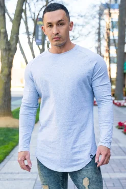 Shirts<Youngla 410 Perfect Raglan Long Sleeve Shirts Black|Charcoal|Sea Green|Salmon