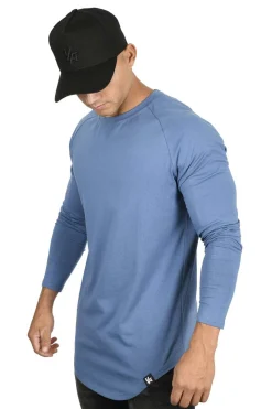Shirts<Youngla 410 Perfect Raglan Long Sleeve Shirts Black|Charcoal|Sea Green|Salmon