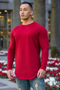 Shirts<Youngla 410 Perfect Raglan Long Sleeve Shirts Black|Charcoal|Sea Green|Salmon
