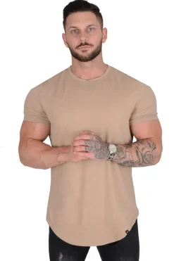 Shirts<Youngla 402 Perfect Tee-Scallop Bottom Black|Grey|Beige|White