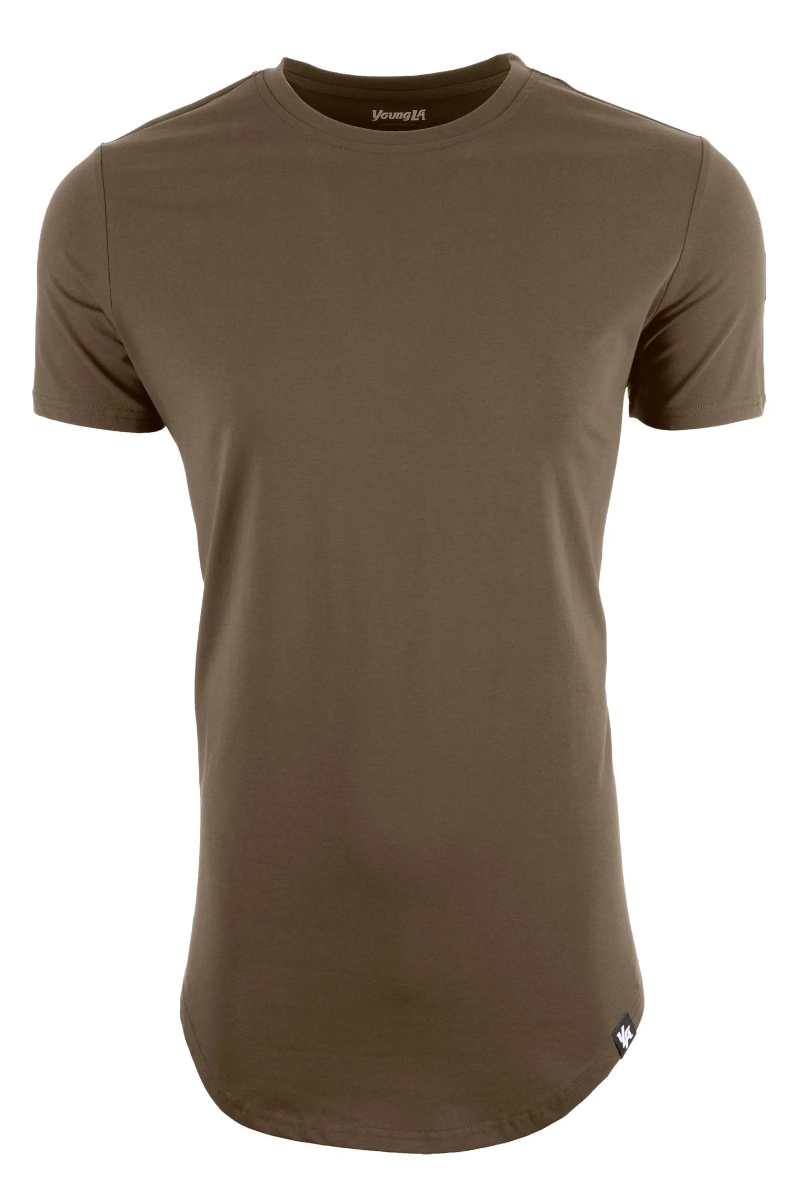 Shirts<Youngla 402 Perfect Tee-Scallop Bottom Black|Grey|Beige|White