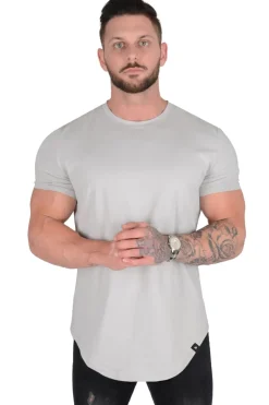 Shirts<Youngla 402 Perfect Tee-Scallop Bottom Black|Grey|Beige|White