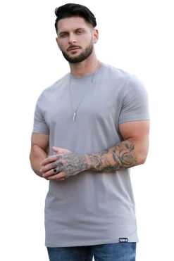Shirts<Youngla 411 Perfect Tee-Straight Bottom Black|Khaki|White|Grey