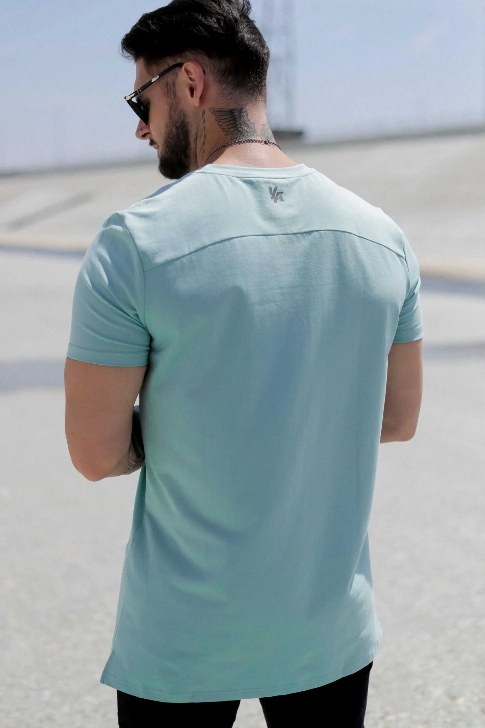 Shirts<Youngla 411 Perfect Tee-Straight Bottom Black|Khaki|White|Grey