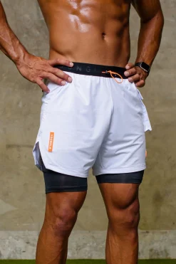 Shorts<Youngla 121 Performance Line Compression Shorts Black|White|Beige|Forest Green