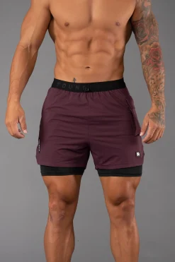 Shorts<Youngla 121 Performance Line Compression Shorts Black|White|Beige|Forest Green