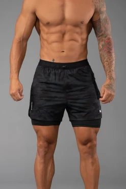 Shorts<Youngla 121 Performance Line Compression Shorts Black|White|Beige|Forest Green