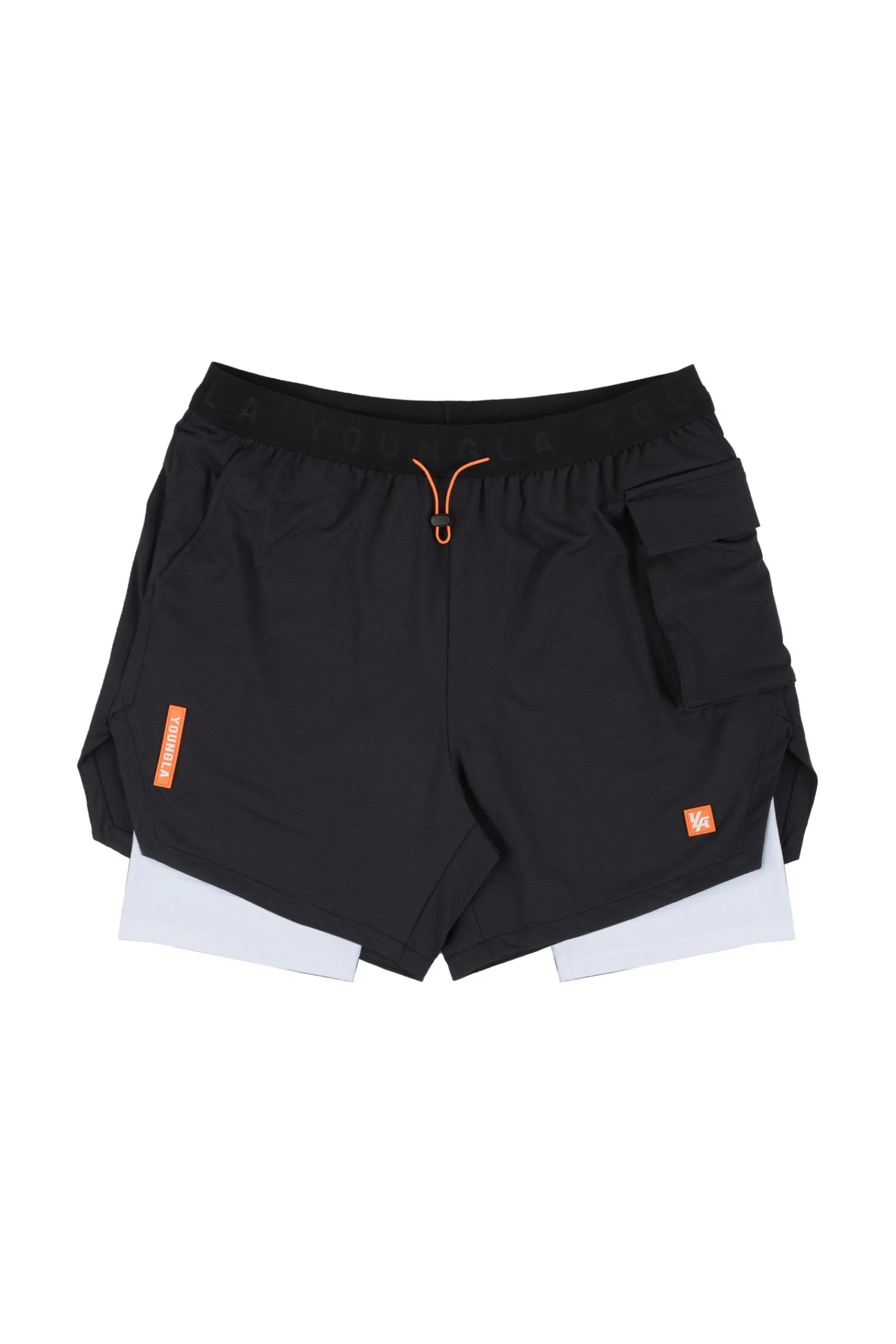 Shorts<Youngla 121 Performance Line Compression Shorts Black|White|Beige|Forest Green